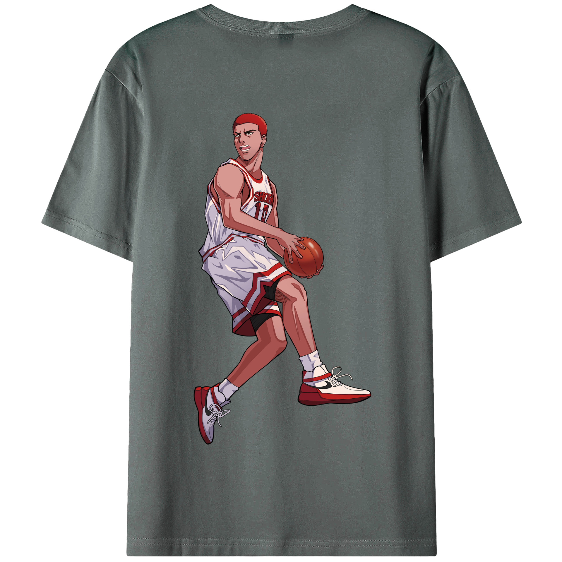 SLAM DUNK／スラムダンク 綿100％半袖Tシャツ（背面プリント）